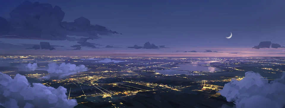 ArtStation · nightscape · night · lunar