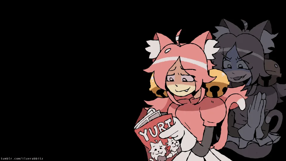 iluvrabbits · Deltarune · Pink (Deltarune) · cat girl
