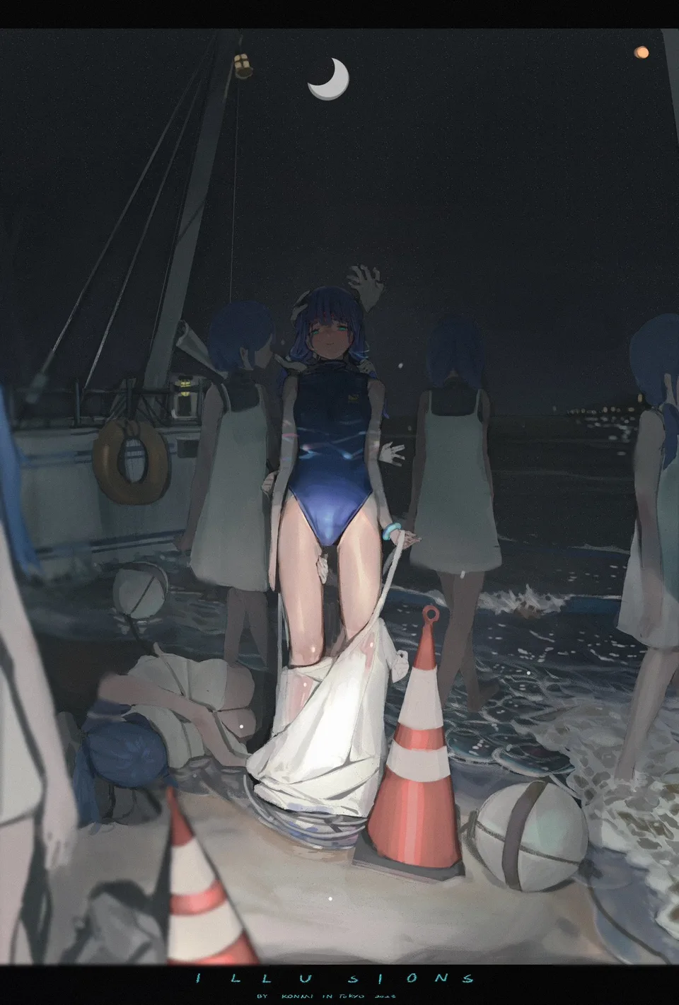 Kommi Ene · artwork · illustration · swimwear