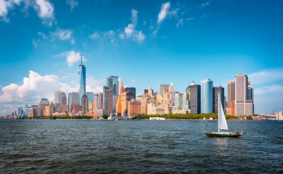 Manhattan · boat · water