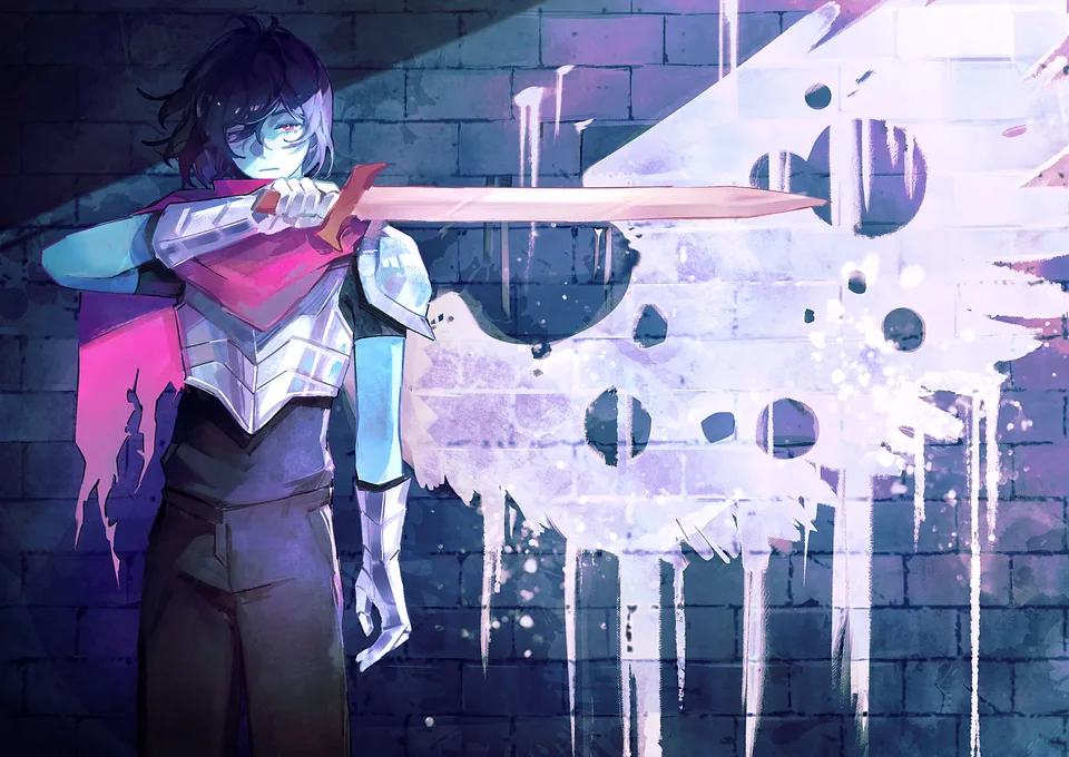Kris (Deltarune) · Deltarune · indie games · blue