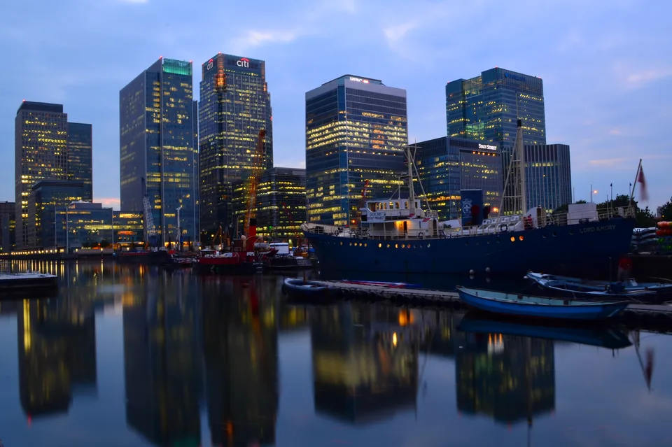South Quay. Canary wharf