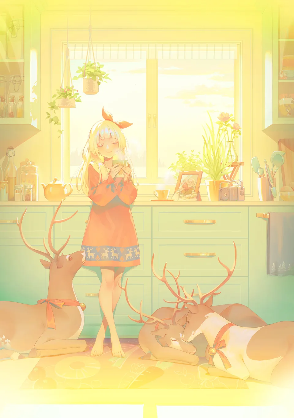 Karesuki · ArtStation · women · anime girls