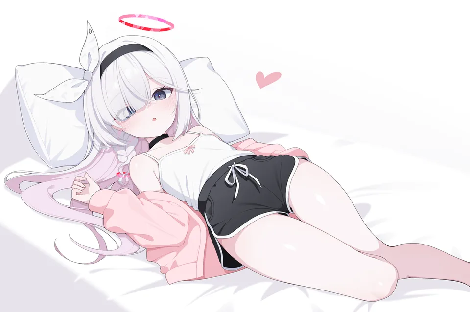 Plana (Blue Archive) · Blue Archive · pillow · dolphin shorts