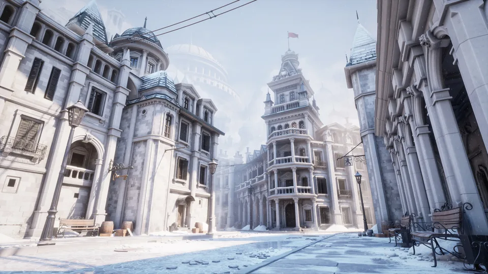 Nikolas Volchenko · snow · city · Unreal Engine 5