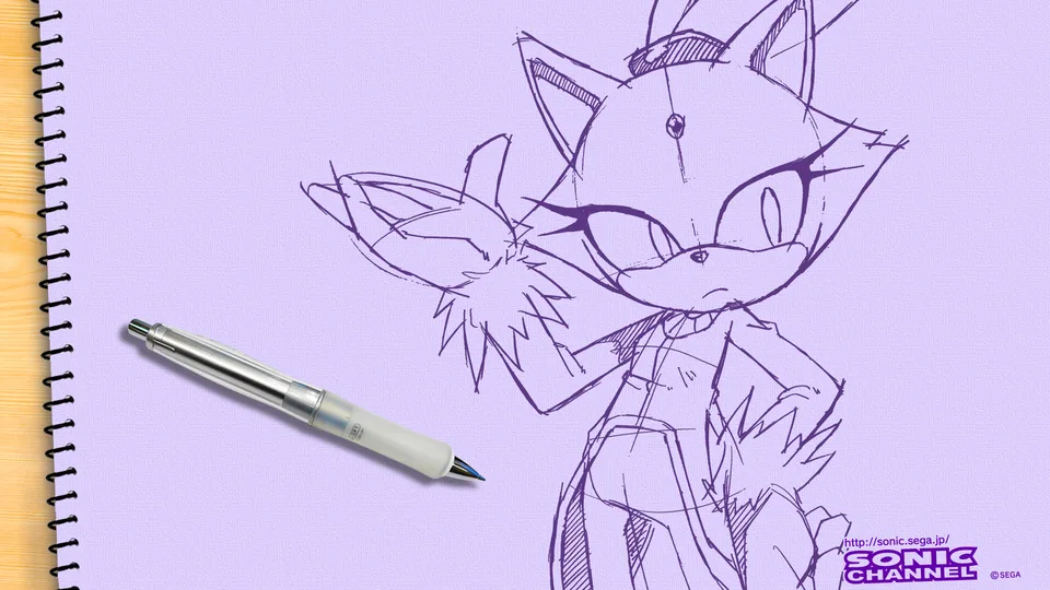 Sonic (series) · Blaze the Cat · sketches · notebooks
