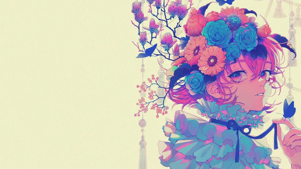 Akiakane · pink · original characters · anime girls