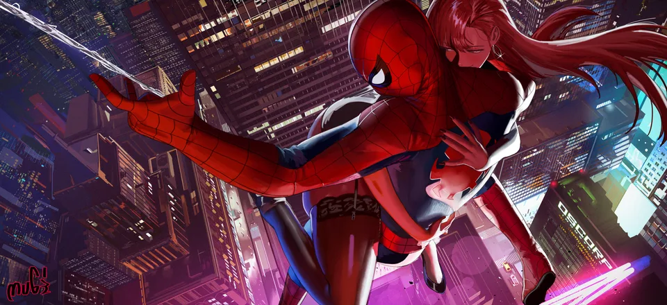 spider-man · mary jane watson · thighs · black stockings