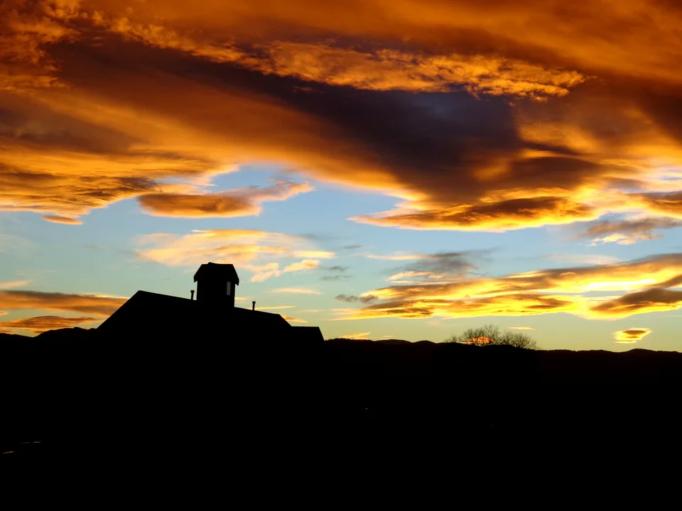 Lake Placid New York - Sunset - Silhouette