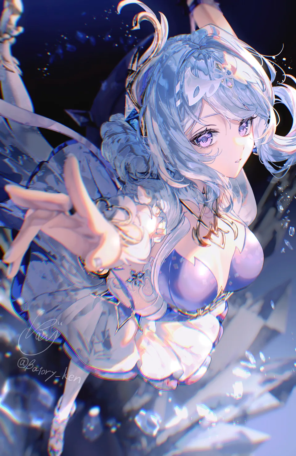 Genshin Impact · Odette (Genshin Impact) · batory_ken · high-angle