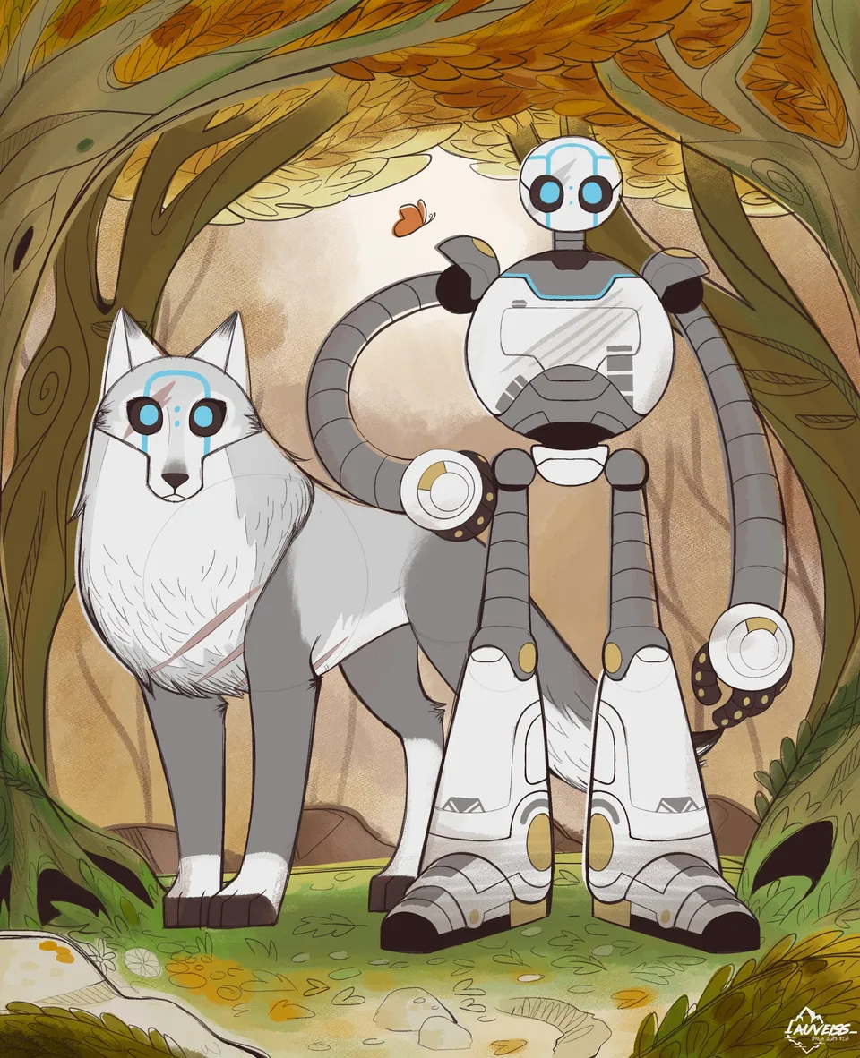 auveiss · The Wild Robot · plants · flowers